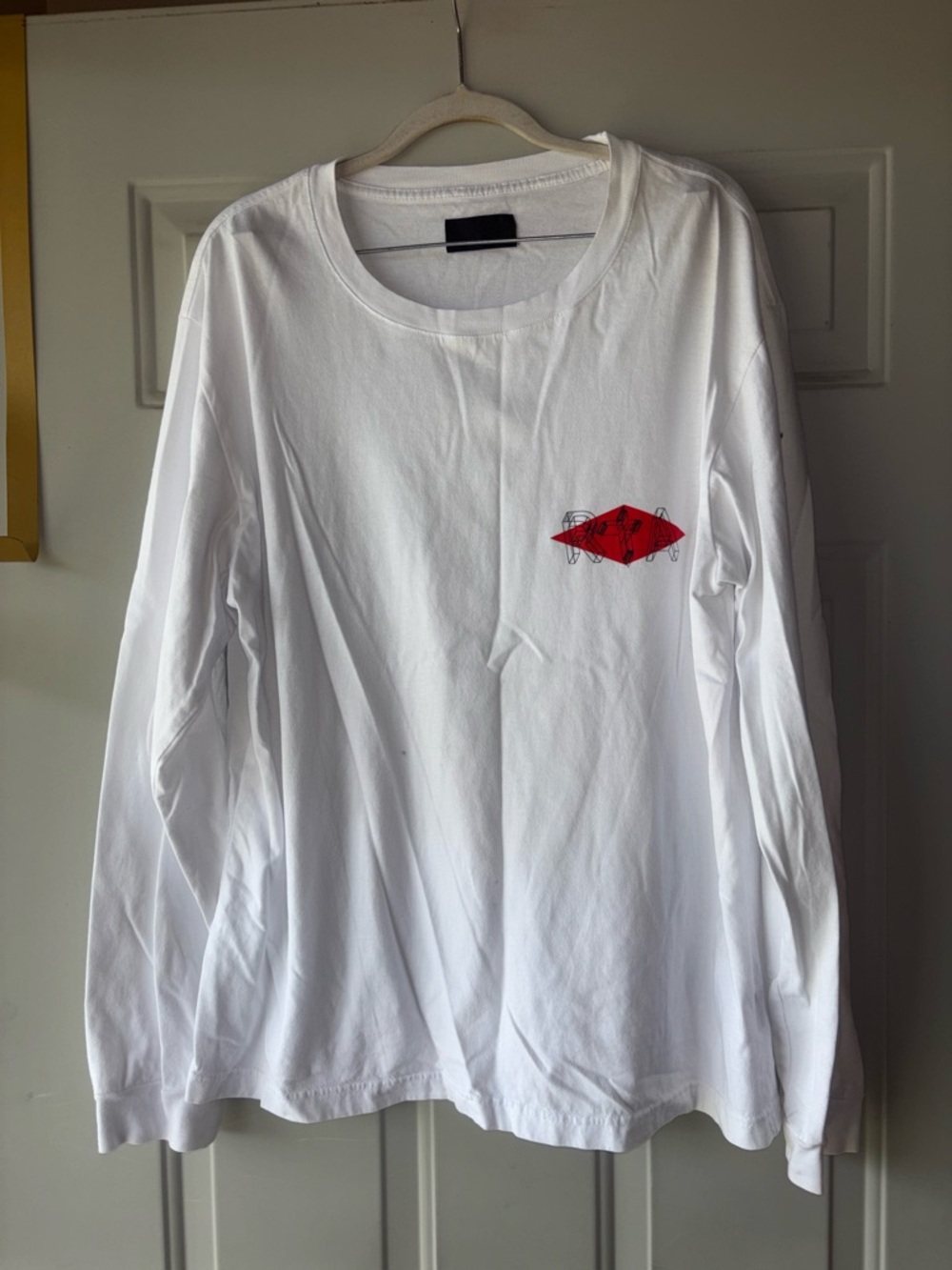 RtA white Lawrence long sleeve tee size L
